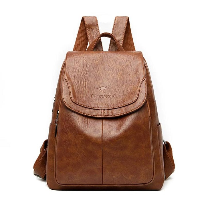 Olivia | Secure Leather Backpack
