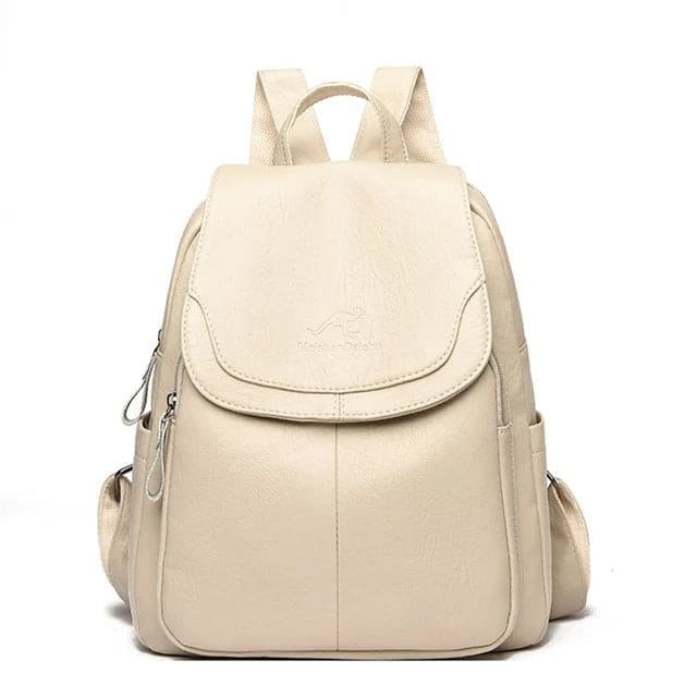 Olivia | Secure Leather Backpack