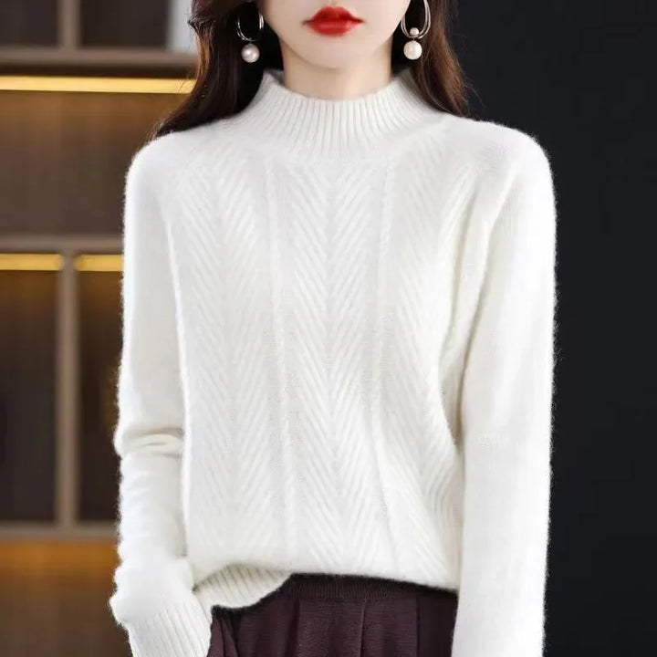 Isolde | Cashmere Textured Knit Sweater