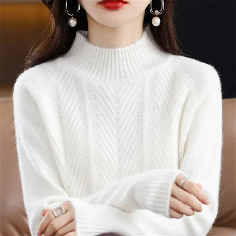 Isolde | Cashmere Textured Knit Sweater