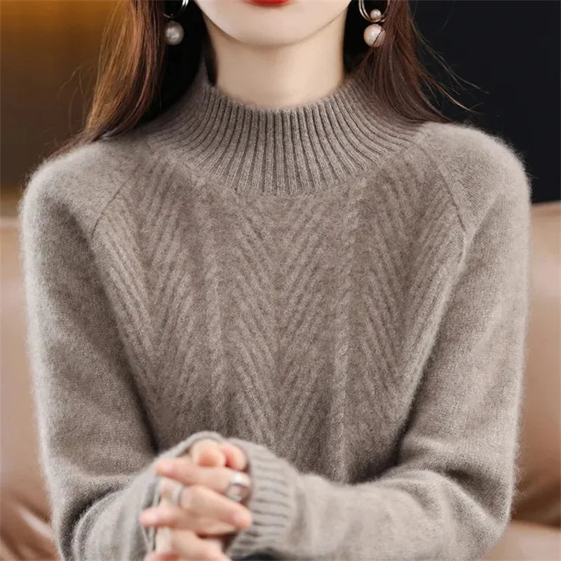 Isolde | Cashmere Textured Knit Sweater