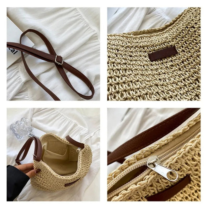 Adele | Straw shoulder bag