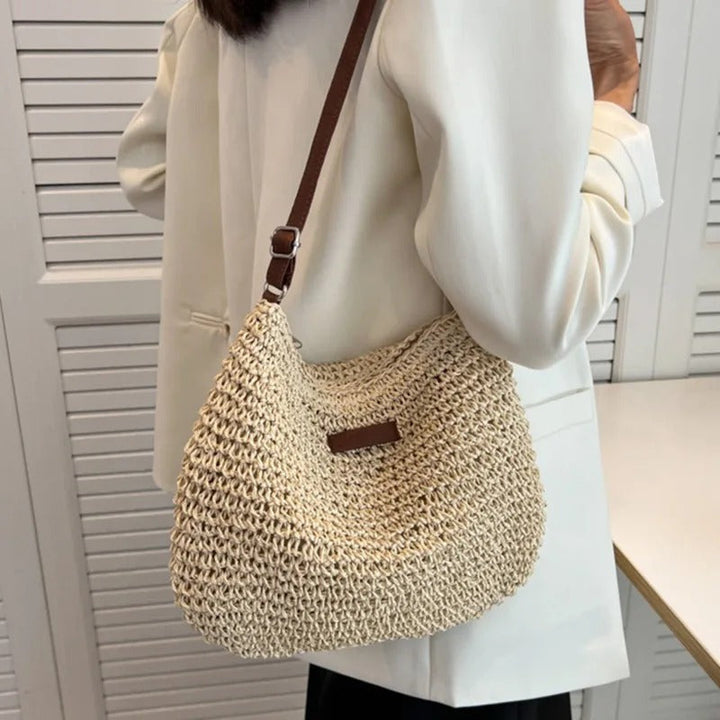 Adele | Straw shoulder bag