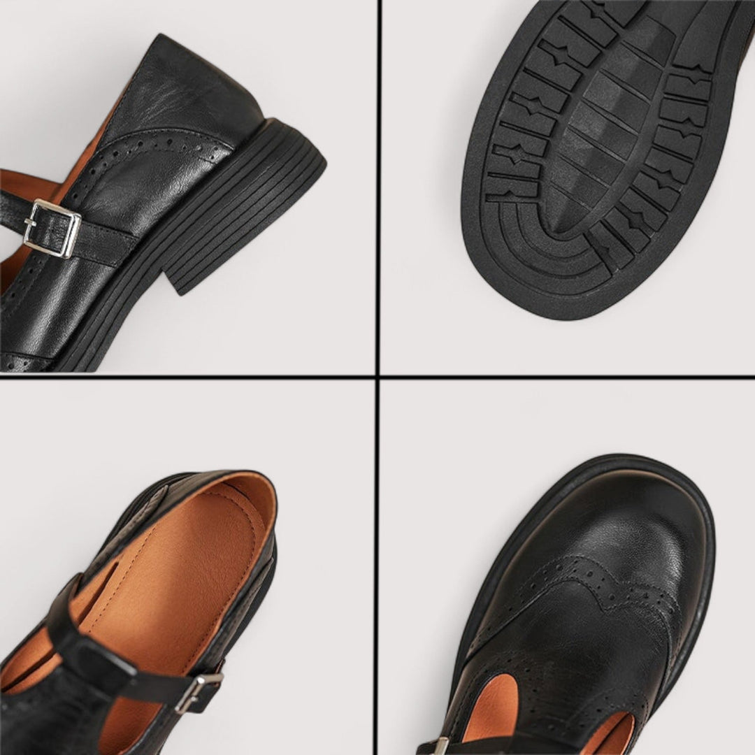 Louisa - Elegant Leather Mary Jane Shoes
